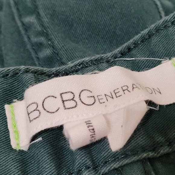 BCBG Generation Jeans Womens Size 24 Skinny Low Rise Green Denim Pants - Picture 5 of 8